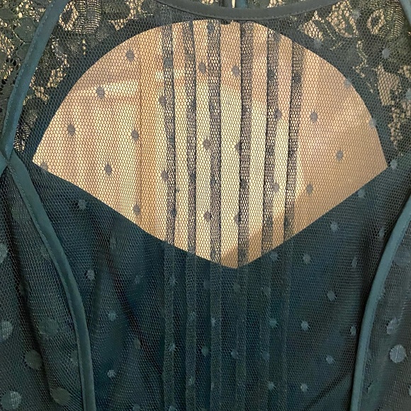 BCBG Green Lace Dress - Picture 3 of 4